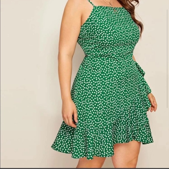 Daisy Print Flounce Trim Tulip Hem Cami Dress size 4X - Picture 5 of 8